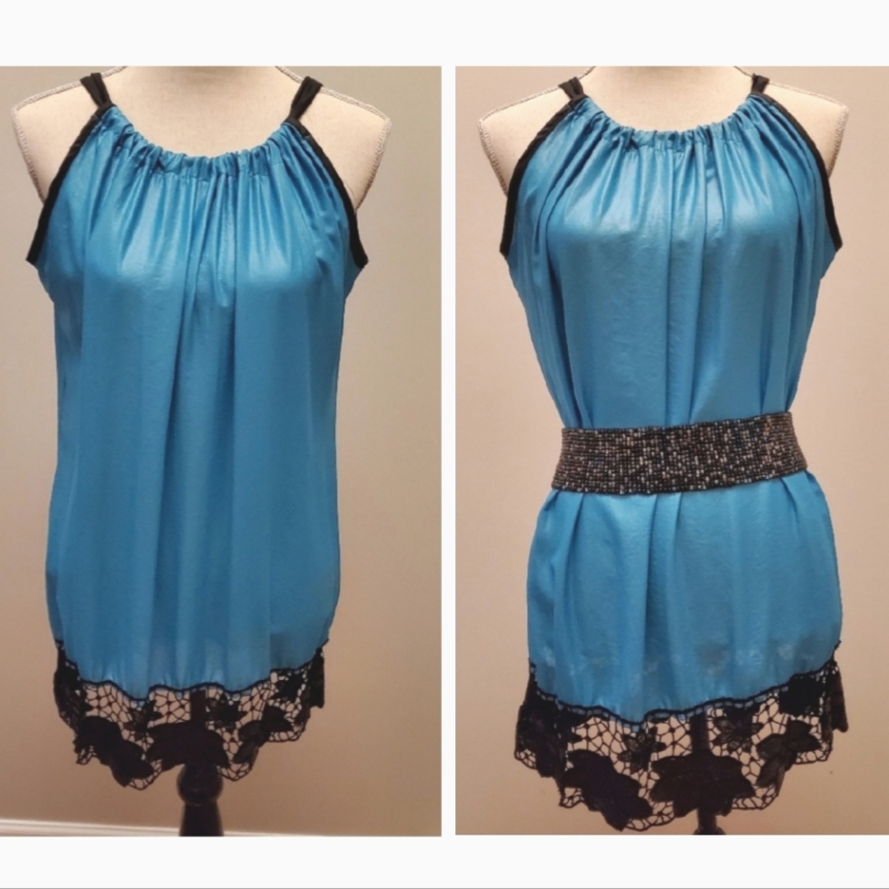 TAROO NYC Boutique Dress Sz M EUC w Bonus Belt